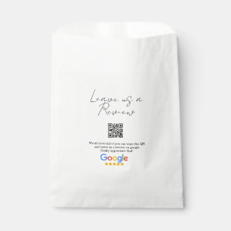 Google review business logo Scan QR review Favour Bags