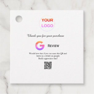 Google review business logo Scan QR review Favour Tags