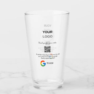 Google review business logo Scan QR review Glass