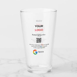 Google review business logo Scan QR review Glass