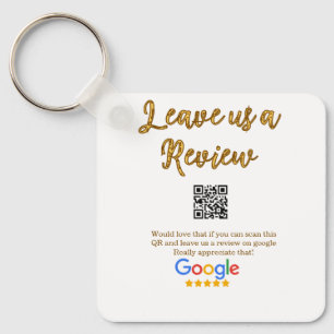 Google review business logo Scan QR review Key Ring