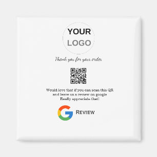 Google review business logo Scan QR review Magnet