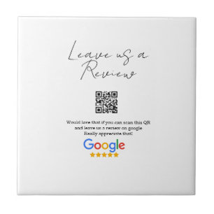 Google review business logo Scan QR review Tile