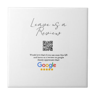 Google review business logo Scan QR review Tile