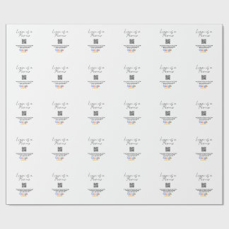 Google review business logo Scan QR review Wrapping Paper