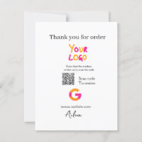 Google review business logo website scan QR code