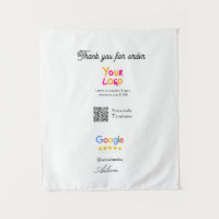 Google review business logo website scan QR code