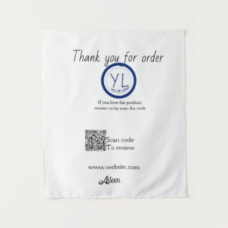 Google review business logo website scan QR code Tapestry