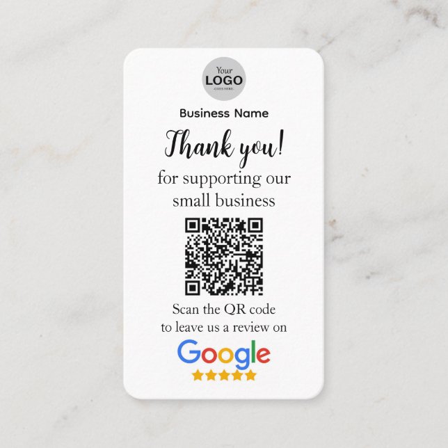 Google Review Card (Front)