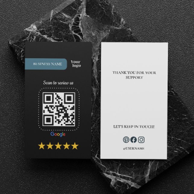 Google Review My Business Add Logo Qr Code Business Card (Google Review My Business Add Logo Qr Code Business Card)