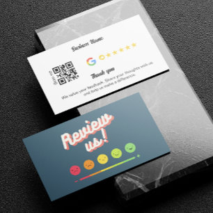 Google Review My Business Thank You Qr Code Business Card
