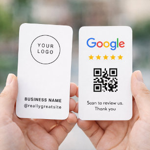 Google Review QR Code Business Card