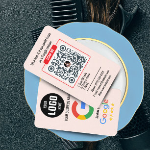 Google Review QR Code Business Card Template