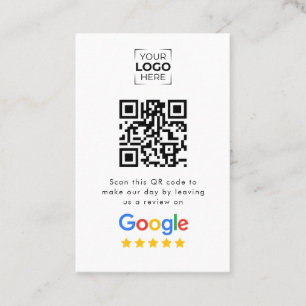 Google Review QR Code Business Review Card