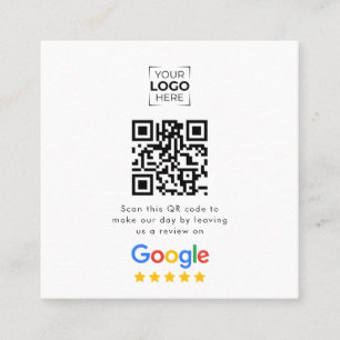 Google Review QR Code Business Review Square Business Card
