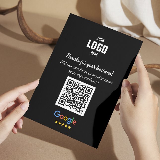 Google Review QR Code Cards | Business Thank You  (Google Review QR Code Cards | Business Enclosure Cards)