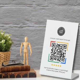 Google Review QR Code Customer Review for Business Pedestal Sign
