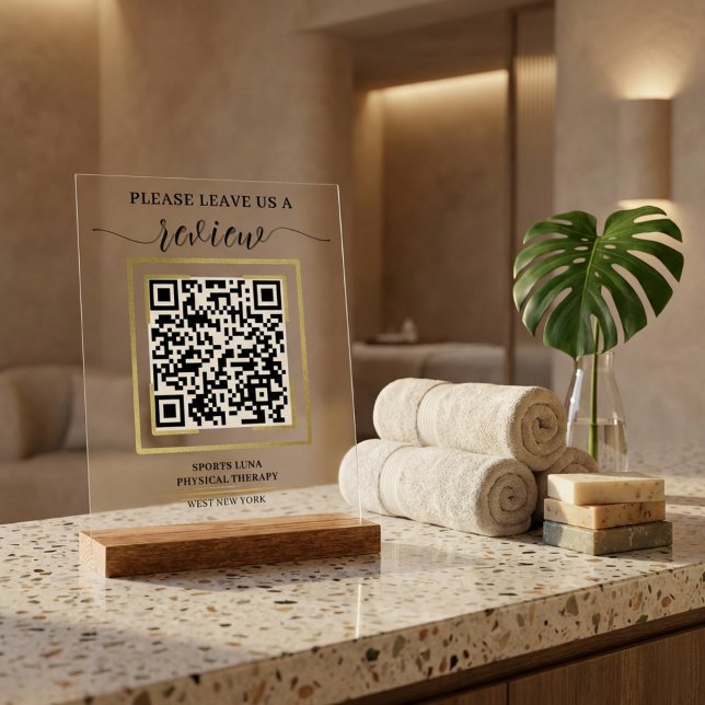 Google Review QR Code Sign - Personalised Business (Google Review QR Code Sign - Personalized Business Feedback Display)