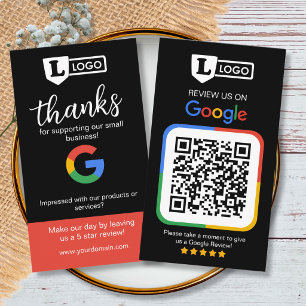 Google Review Request Card with Logo Card