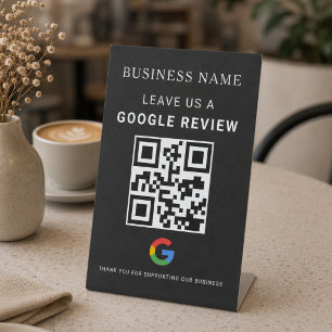 Google Review Tabletop Display Pedestal Sign