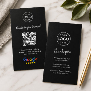 Google Reviews Business Card QR Code Review Link