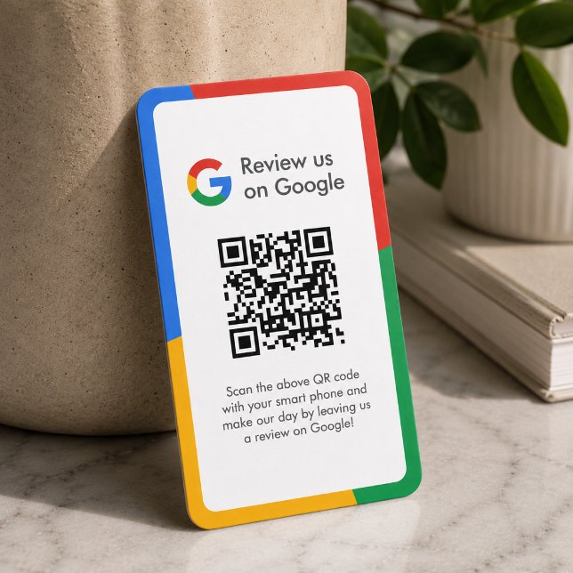 Google Reviews Business Card | QR Code Review Link (Gain Google reviews & grow your business with these editable rating request enclosure cards.)