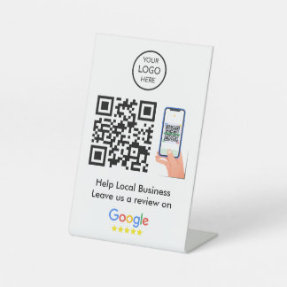 Google Reviews | Business Feedback QR Code Pedestal Sign