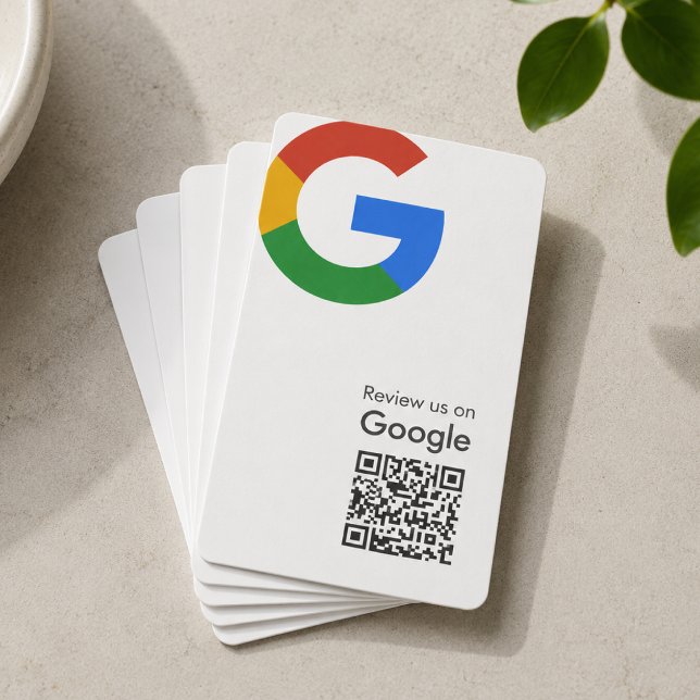 Google Reviews | Business Review Link QR Code Card (Gain Google reviews & grow your business with these editable call-to-action rating request cards.)