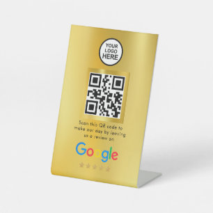 Google Reviews Business Review Link QR Code Pede Pedestal Sign