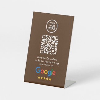 Google Reviews | Business Review Link QR Code Pedestal Sign