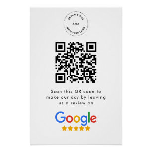 Google Reviews   Business Review Link QR Code Poster