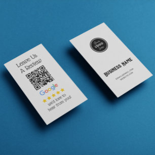 Google Reviews QR Code Leave Us A Review Us Business Card