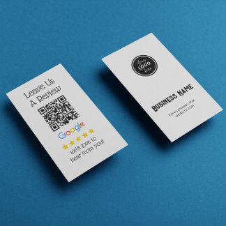 Google Reviews QR Code Leave Us A Review Us Business Card