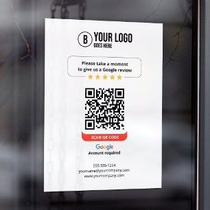 Google Reviews QR Code Rate My Business 5 Star