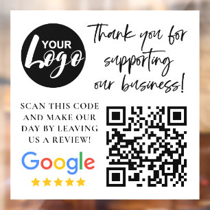 Google Reviews Thank You Logo QR Code