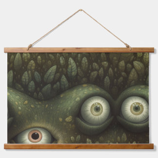 Googly Eyed Garden Botanical Hanging Tapestry