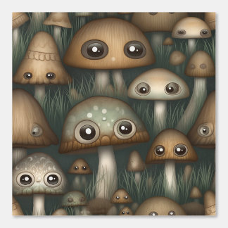 Googly Eyed Garden Botanical Wallpaper