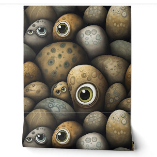 Googly Eyed Garden Botanical Wallpaper