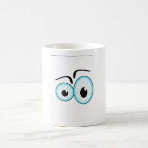 googly eyes coffee mug