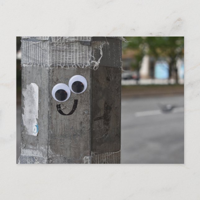 Googly Eyes Eyeballs New York City Photography NYC Postcard (Front)