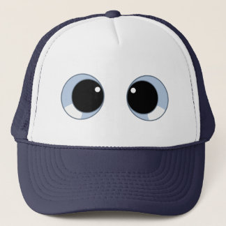 googly eyes trucker hat