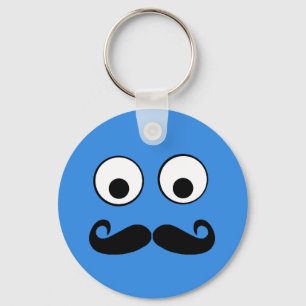 Googly Eyes with Moustache Keychain