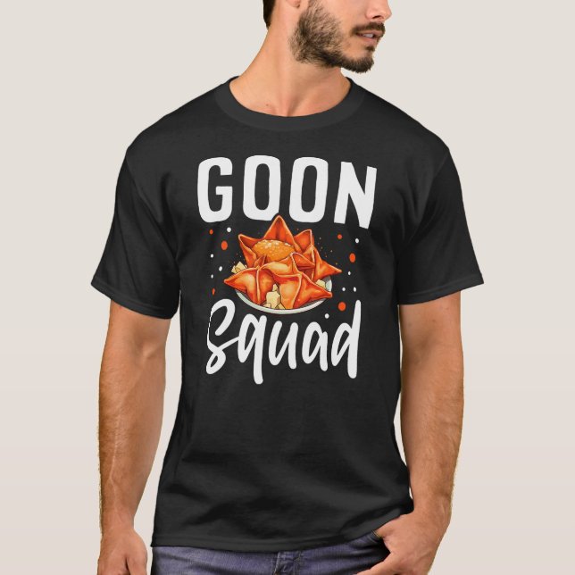 Goon Squad Funny Crab Rangoon Chinese Food T-Shirt (Front)