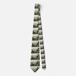 Goosander (Common Merganser) Audubon's Birds Tie
