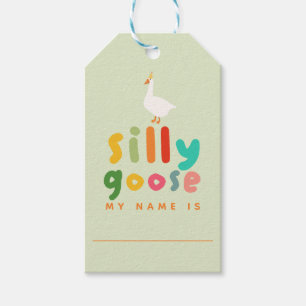 Goose Adoption Stuffie Birthday Favour Gift Tags
