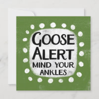 Goose Alert Greeting Card