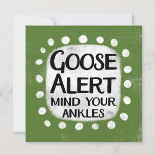 Goose Alert Greeting Card