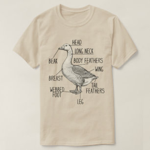 Goose Anatomy Diagram T-Shirt