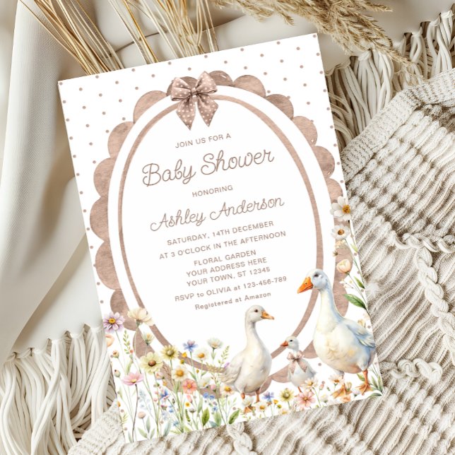 Goose Baby Shower Invitation (Creator Uploaded)