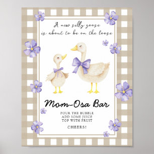goose baby shower - Momosa bar Poster